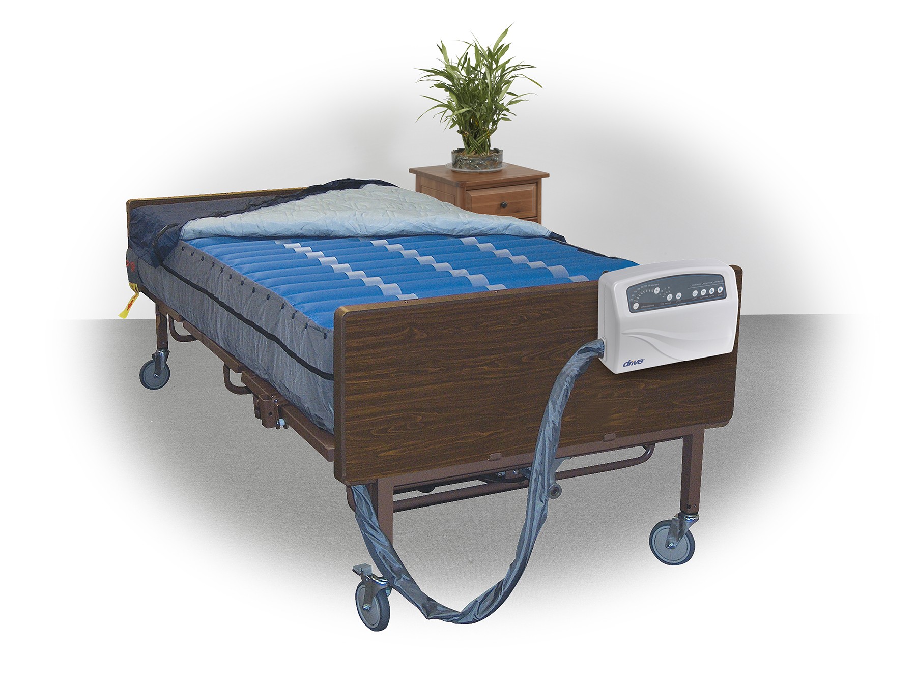 Med-Aire Plus 10" Bariatric Alternating Pressure and Low Air Loss Mattress Replacement System is in stock and available at On The Mend Medical Supply & Equipment
