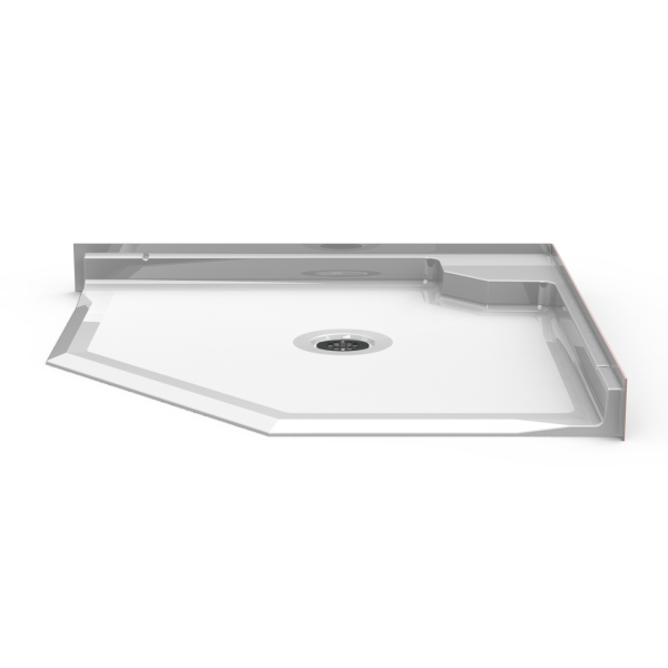 Barrier Free 42″ x 42″ Shower Pan | Beveled Threshold - On The Mend Medical Supplies & Equipment