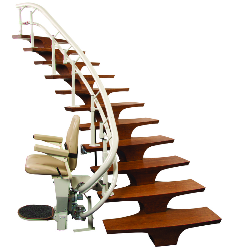 HARMAR CSL500 Helix Curved Stair Lift - On The Mend Medical Supplies & Equipment
