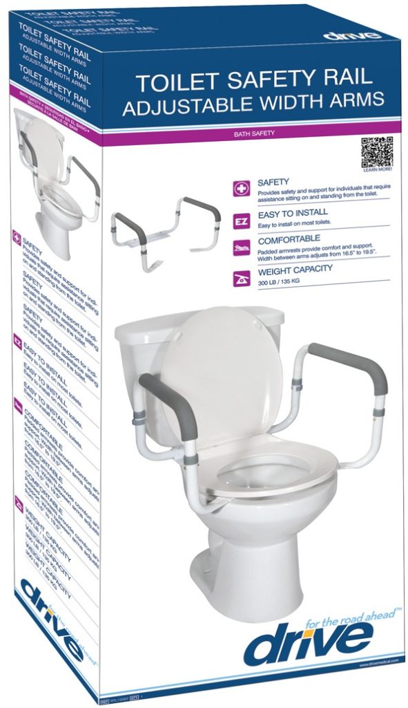 Drive Medical Toilet Safety Rail - On The Mend Medical Supplies & Equipment